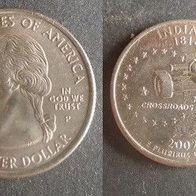 Münze USA: 0,25 oder Quarter Dollar 2002 - Indiana 1816 - P
