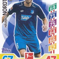 TSG Hoffenheim Topps Match Attax Trading Card 2017 Havard Nordtveit Nr.152