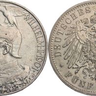 Altdeutschland 5 Mark Preußen 1901, Kaiser Wilhelm II. (1888-1918) und Friedrich I.