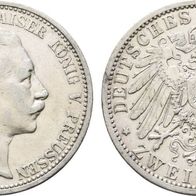 Altdeutschland 2 Mark Preußen 1902, Kaiser Wilhelm II. (1888-1918)