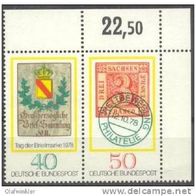 Bund / Nr. 980 - 981 Tag der Briefmarke postfrisch / Zusammendruck / Ecke