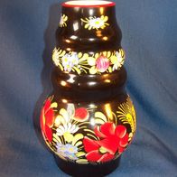 GRANIT / Hungary Keramik Vase, handbemalt. * **