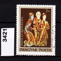 Un203 - Ungarn Mi. Nr. 3420 + 3421 + 3422 Christus-Schrein o