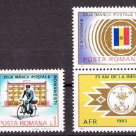 Rumänien - Postfrisch Mi-Nr. 3978-79 + Bl.195 "Tag der Briefmarke" nur 25%Mi
