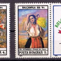 Rumänien - Postfrisch Mi-Nr. 4675-76 + Bl.264, "Briefmarkenausstellung" nur 25%Mi