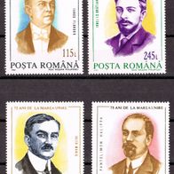 Rumänien - Postfrisch Mi-Nr. 4932-35 + Bl.286b, "Politiker" nur 25%Mi
