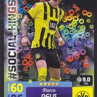 Borussia Dortmund Topps Match Attax Trading Card 2022 Social Kings Marco Reus 366
