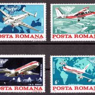 Rumänien - Postfrisch Mi-Nr. 4072-75 "40 Jahre Zivilluftfahrt" nur 25%Mi