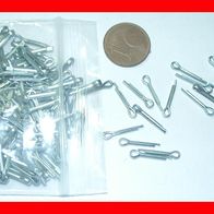 580 Mini-Splinte 1,6x8mm verzinkt z.B. für den Modellbau