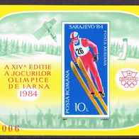 Rumänien - Postfrisch Mi-Nr. Bl. 199 "Olympische Winterspiele" nur 25%Mi