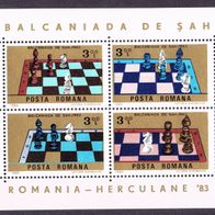 Rumänien - Postfrisch Mi-Nr. Bl. 201 "Schach-Balkaniade" nur 25%Mi