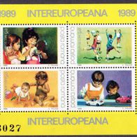 Rumänien - Postfrisch Mi-Nr. Bl. 254 + 255 "INTEREUROPA - Gemälde" nur 25%Mi