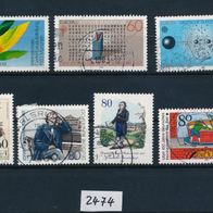 2474 - BRD Briefmarken Michel Nr1167,1174,1175-1177,1179,1183 gest Jahrg.1983