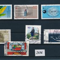2476 - BRD Briefmarken Michel Nr 1174,1175,1176,1178,1179,1180,1183 gest Jahrg.1983