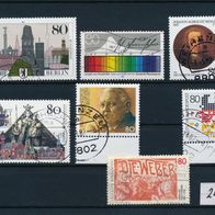 2495 - BRD Briefmarken Michel Nr1306,1308,1309,1313,1320,1324,1344 gest Jahrg.1987