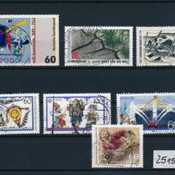 2515 - BRD Briefmarken Michel Nr1403,1404,1410,1417,1418,1419,1420 gest Jahrg.1989