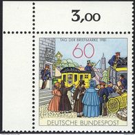 Bund / Nr. 1112 Tag der Briefmarke postfrisch / Ecke