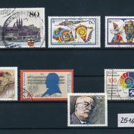 2516 - BRD Briefmarken Michel Nr1402,1417,1418,1420,1425,1436,1440 gest Jahrg.1989