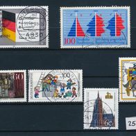 2522 - BRD Briefmarken Michel Nr 1421,1426,1434,1435,1439,1441 gest Jahrg.1989