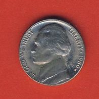 USA 5 Cents 1980.P.