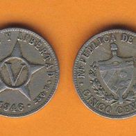 Kuba 5 Centavos 1946
