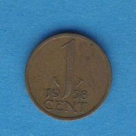 Niederlande 1 Cent 1958