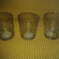 3 Gläser - Glas 0,3 Trinkgläser