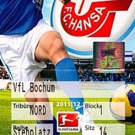 Ticket FC Hansa Rostock vs VfL Bochum 8.8.2011 Eintrittskarte Fußball Football