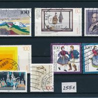 2551 - BRD Briefmarken Michel Nr1655,1673,1674,1681,1683,1698,1699 gest Jahrg.1983