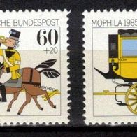 Bund 1258 Mi 1255 - 1256 postfrisch, Mophila 1985