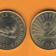 Mazedonien 2 Denar 2001