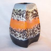 Dümler & Breiden, viereckige Fat Lava Vase, Modell - " Relief 20/20 "