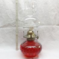 Petroleumlampe mit Glastank & Glaszylinder 28cm
