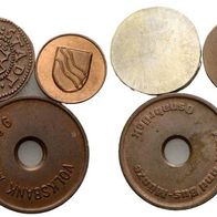 Deutschland Lot 5 Kleinmünzen Notgeld Beckum, Ahlen und Osnabrück