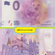 0 Euro Schein Aquarium Biarritz UEEU 2016-1 offiziell ausverkauft Nr 4995