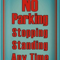 No Parking Schild – 35,6 X 25,4 Cm, Reflektierend, Aluminium, 2 Stück, Für Auffahrt
