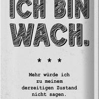 Blechschild Spruch lustig Zustand Ich bin wach 20x30 cm Deko Schild tin