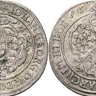 Sachsen 1/24 Taler-Groschen 1637 SD König JOHANN GEORG I. (1615-1656) ss+