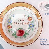 Villeroy & Boch Wallerfangen Keramik Teller Suppenteller * Zum Patengeschenk *