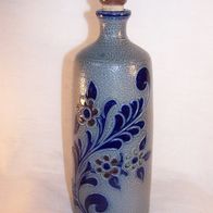 Westerwald - Wico Toolerwar Keramik/ Steinzeug Vase / Flasche, Salzglasur, Ritzdekor