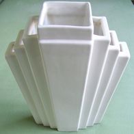 Empire Style ausgefallene Vase Weiß Keramik H=28cm Retro Vintage 80er Jahre