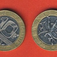 Frankreich 10 Francs 1992