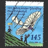 BRD Sondermarke " 125 Jahre Gleitschirmflug Otto Lillienthal " Michelnr. 3254 o