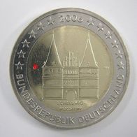 Holstentor 2006 Gedenkmünze 25 x 2 EURO -D- München bankfrisch, lose aus Rolle