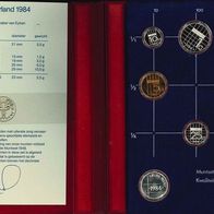 Niederlande Gulden KMS Proof Coin Year Set 1984 Königin Beatrix