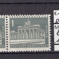 Berlin 1956 Freimarke: Berliner Stadtbilder (II) waag. Paar MiNr. 140 w v postfrisch