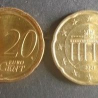 Münze Deutschland: 20 Euro Cent 2021 - F - Vorzüglich