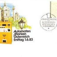 Österreich 1983 Automatenmarken-FDC
