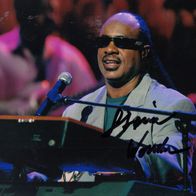 Stevie Wonder - orig. sign. Großfoto
