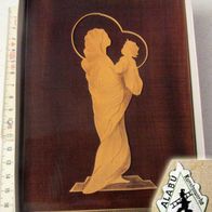 schönes altes Holzbild * Madonna mit Kind oder Mutter mit Kind * alabu Kunstgewerbe